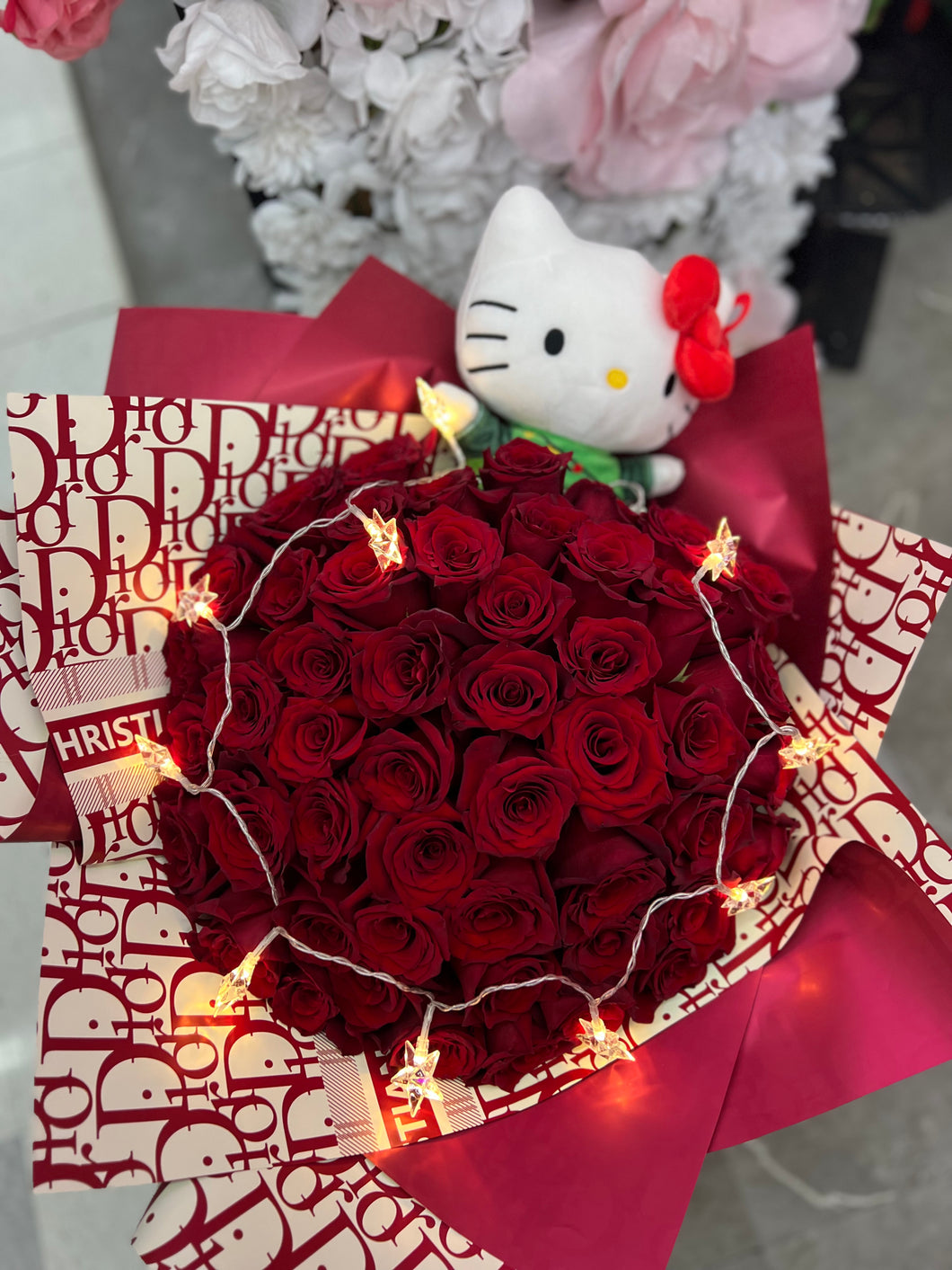 Hello kitty Christmas plushie bouquet