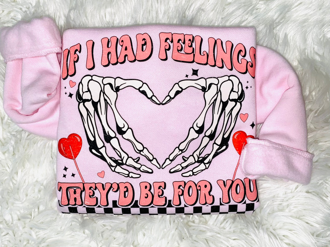 (If I had feeling) valentines crew neck sweater