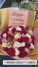 Load and play video in Gallery viewer, 50 Roses bouquet
