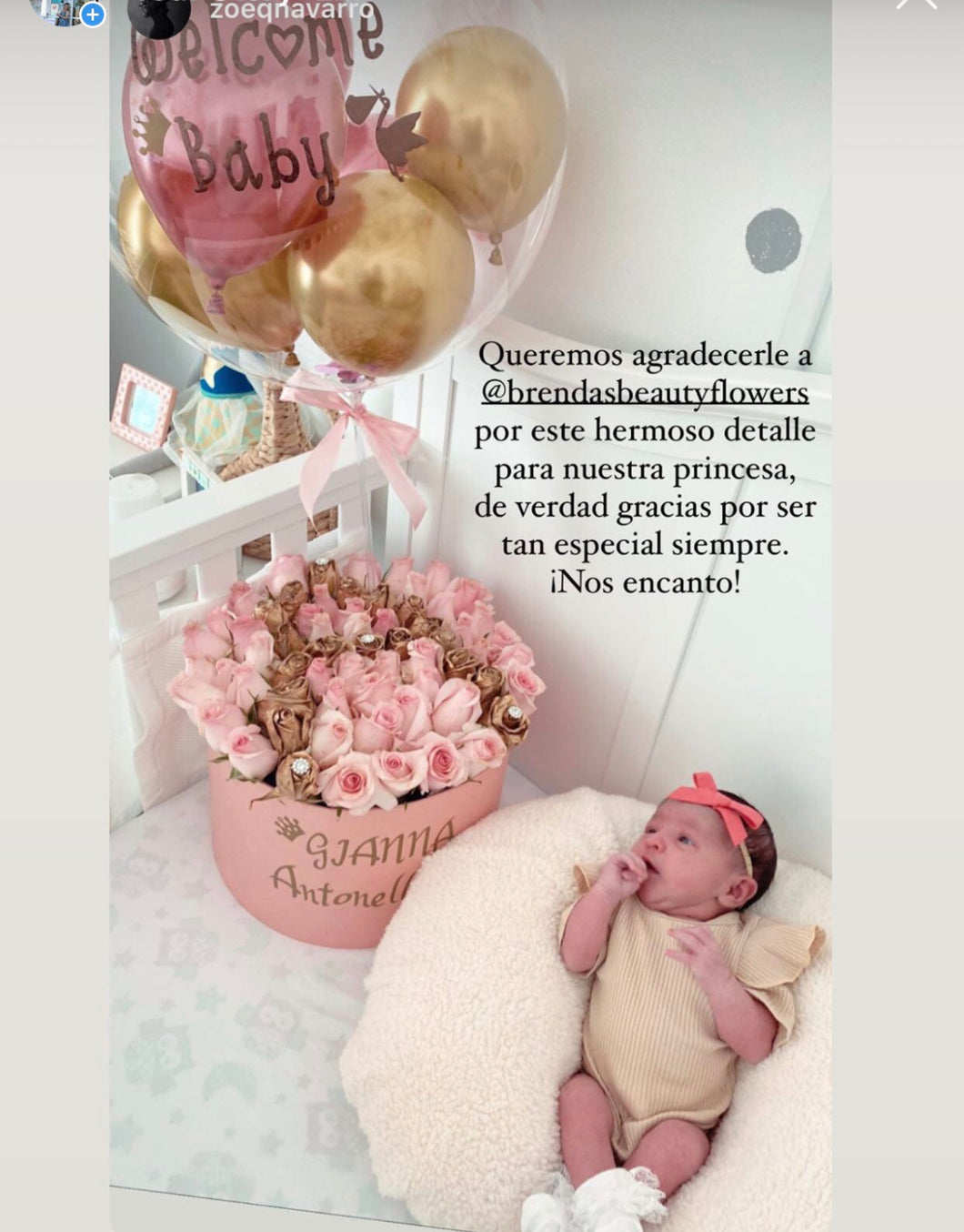 Bobo Balloon welcome baby