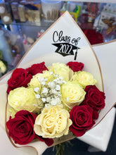 Load image into Gallery viewer, 1 dozen roses wrapped bouquets
