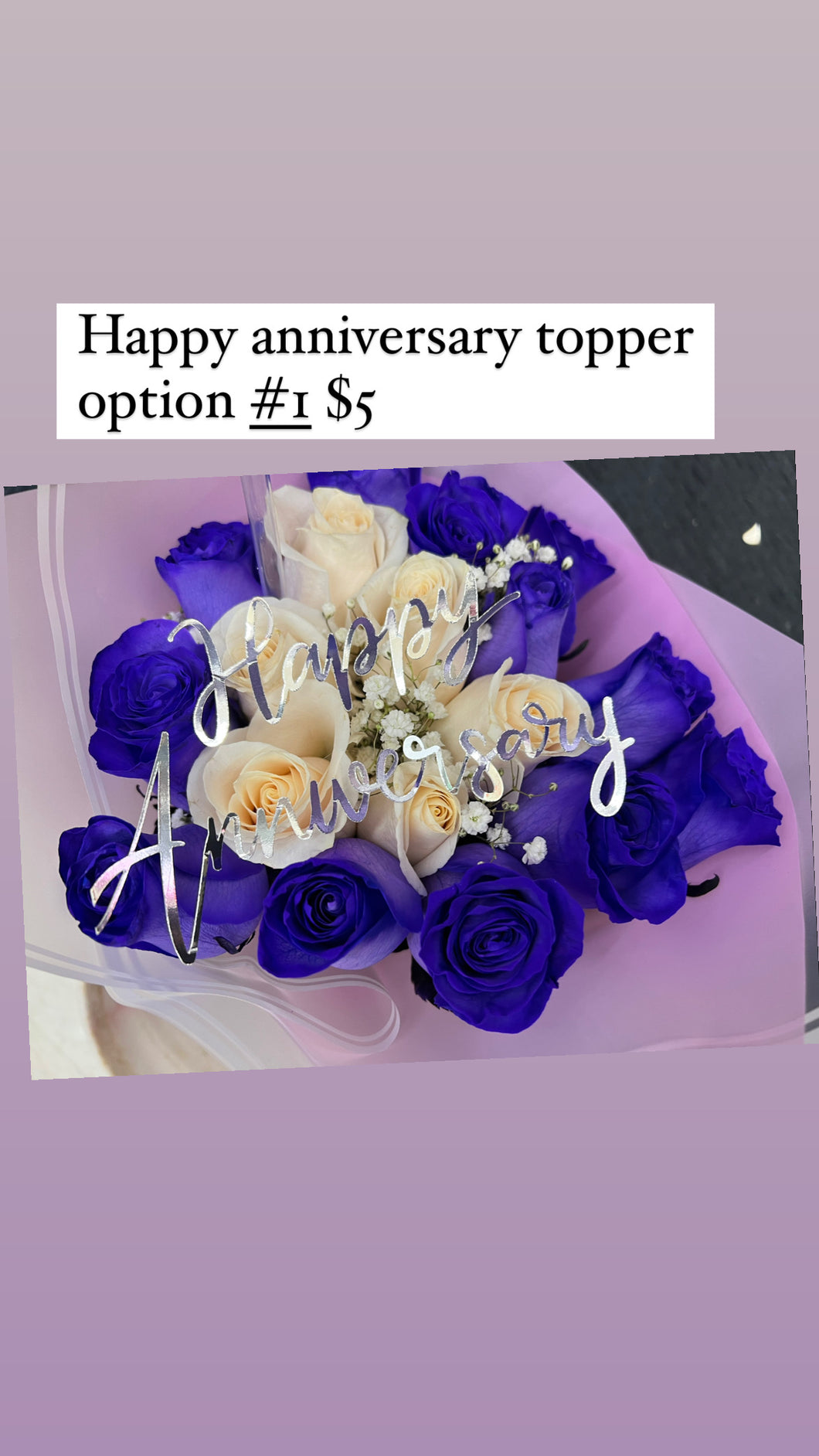 Happy anniversary topper